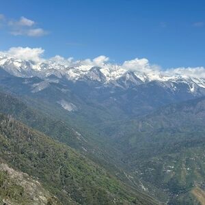 Snow Capped Mountain Range Landscape Photography